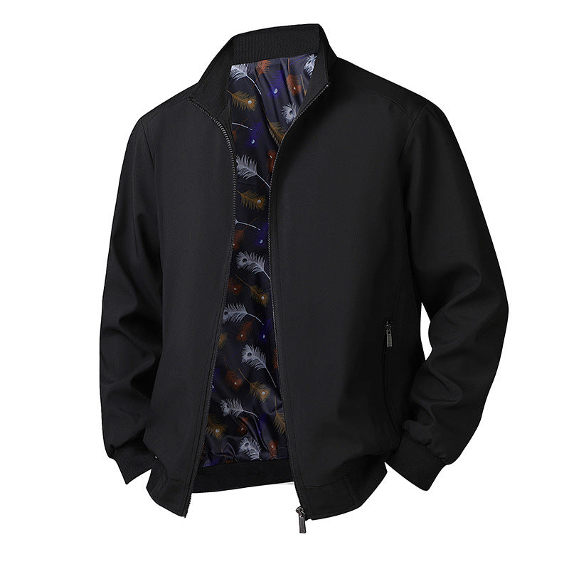 Herren Übergangsjacke Stehkragen Cord Slim Fit