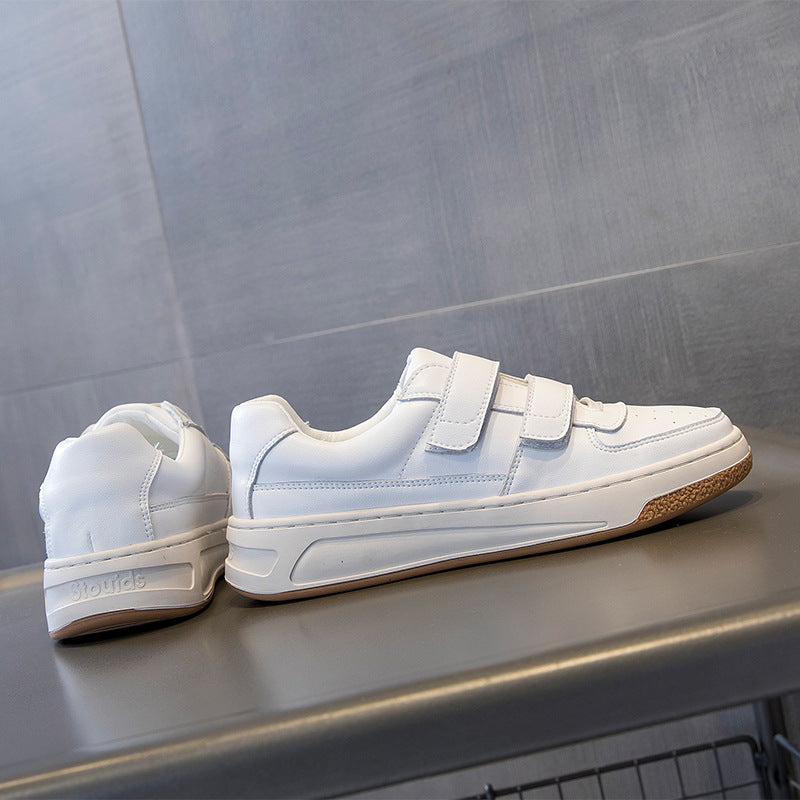 Damen Leder Schnürschuhe mit dicker Sohle