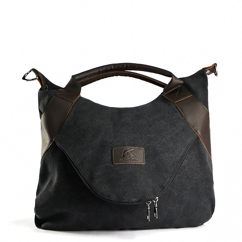 Retro Canvas Schultertasche