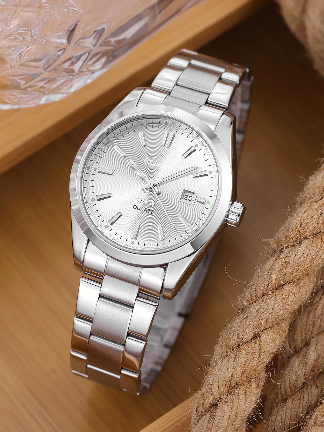 Herrenuhr mit Stahlband