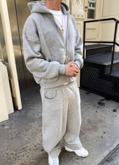 Kapuzenjacke mit Doppelreissverschluss für Herren – Bild 4 | LuxeStyle