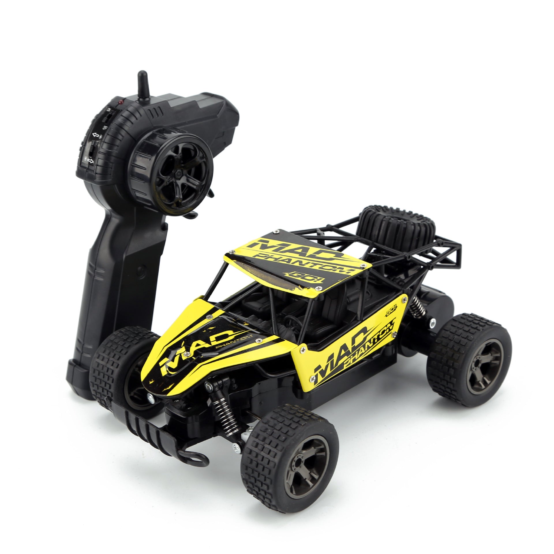 High-Speed RC Drift Car, 1:18, blau/gelb
