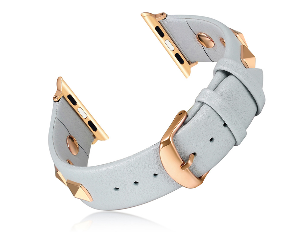 Lederarmband mit Nieten für Watch – Bild 14 | LuxeStyle