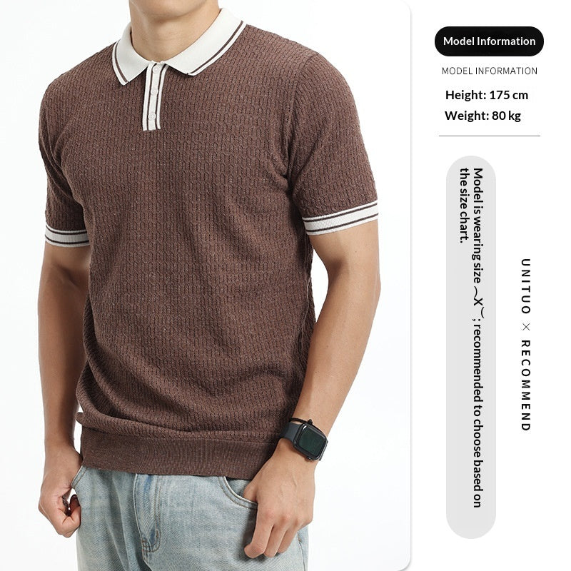 Klassisches Polo-Shirt mit Farbblock-Design – Bild 5 | LuxeStyle