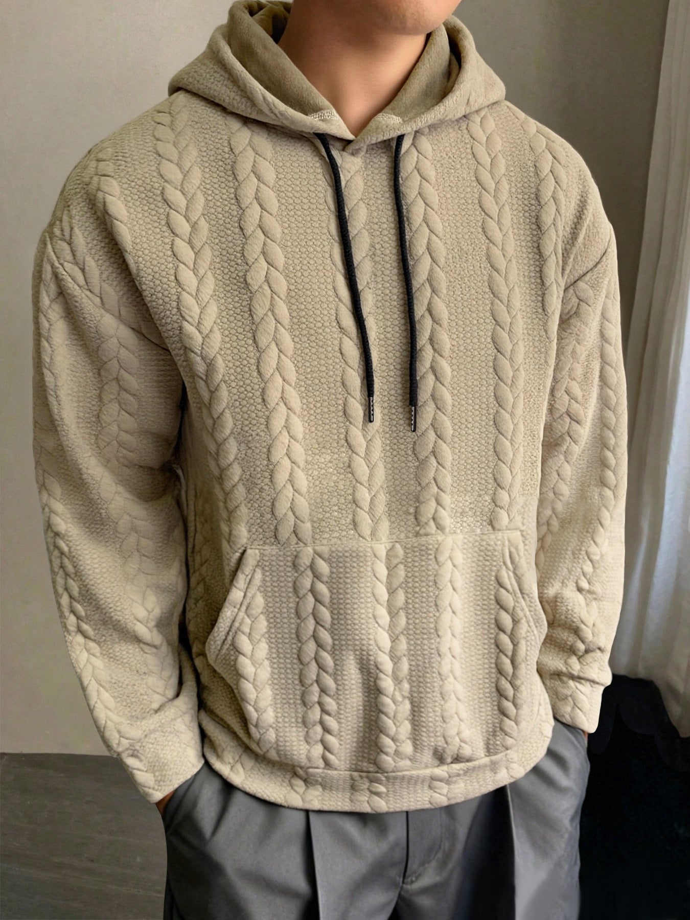 Herren Kapuzenpullover Slim Fit