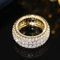 Eleganter Zweifarbiger Zirkonia-Ring | LuxeStyle