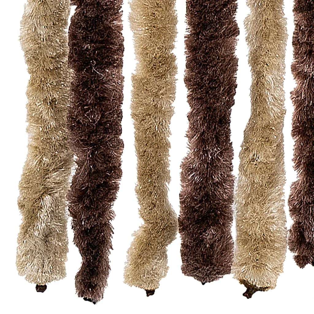 Insektenschutzvorhang aus Chenille, hellbraun