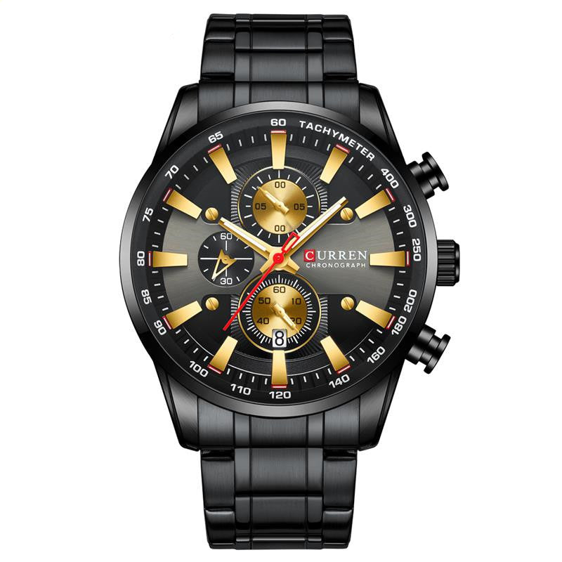 Männliche Quarz-Uhr mit Wasserdichtigkeit 30 m – Bild 9 | LuxeStyle