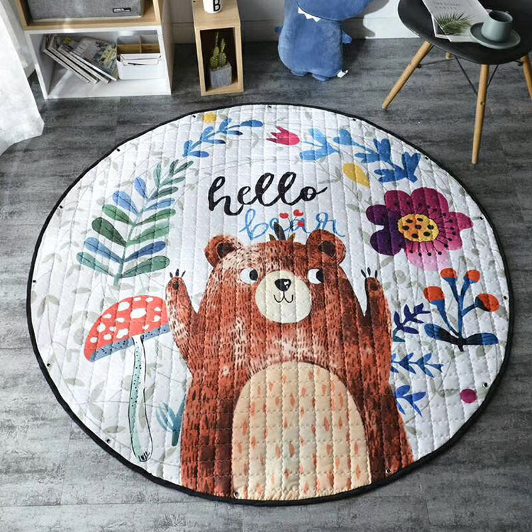 Runde Anti-Rutsch Krabbelmatte für Babys – Bild 3 | LuxeStyle