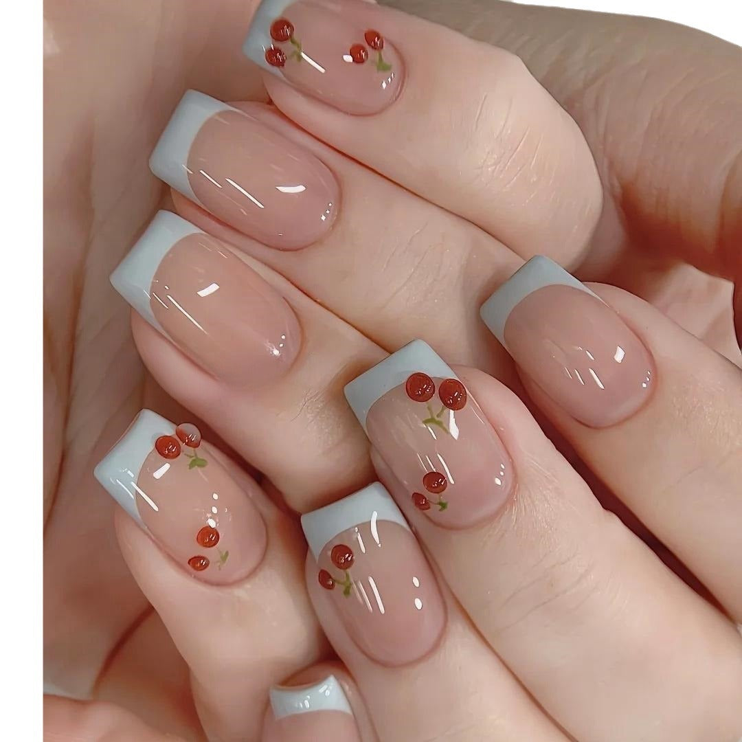 French Cherry Manicure Press-On Nägel – Bild 10 | LuxeStyle