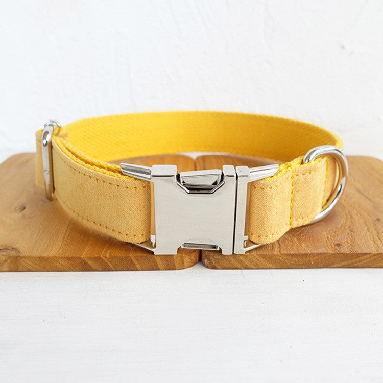 Gelbes Polyester-Halsband für Hunde – Bild 5 | LuxeStyle