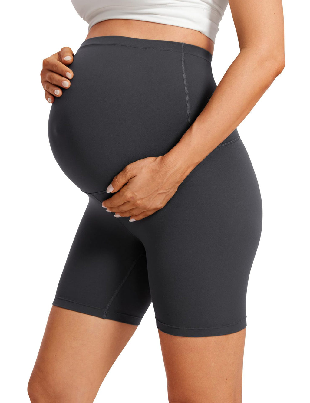 Umstands-Capri-Leggings mit hohem Bund