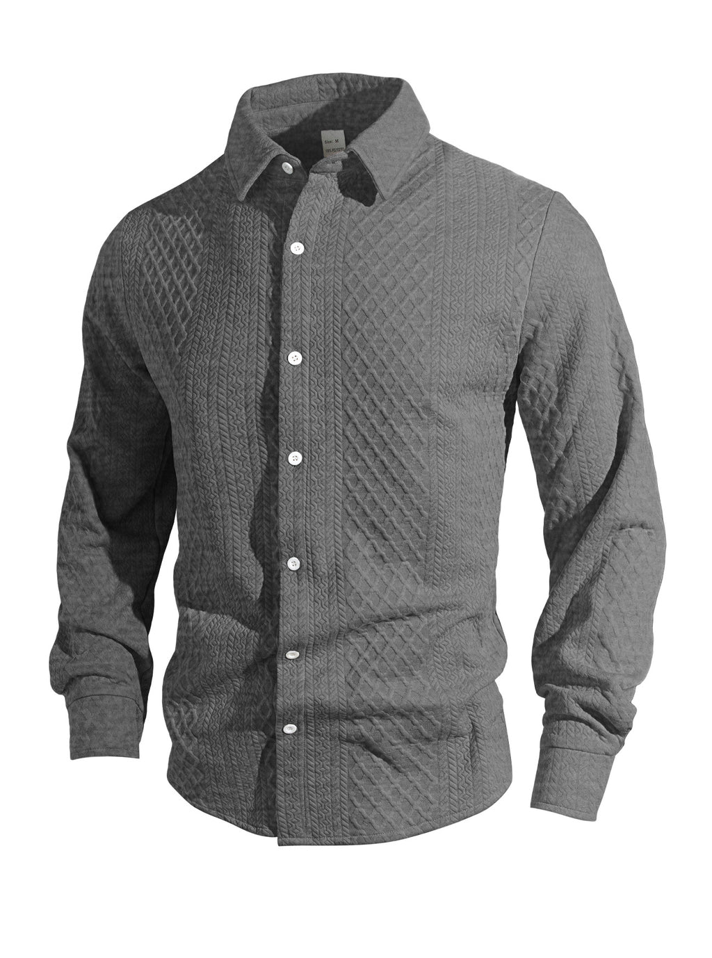 Herren Hemd Strick mit Blumenmuster – Bild 4 | LuxeStyle