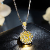 Farbe: Gelber Diamant Anhänger