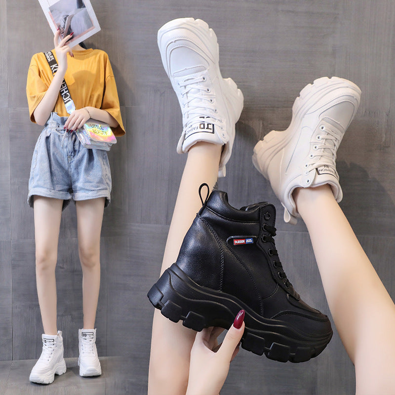 High Heel Plateau Casual Sneakers für Damen