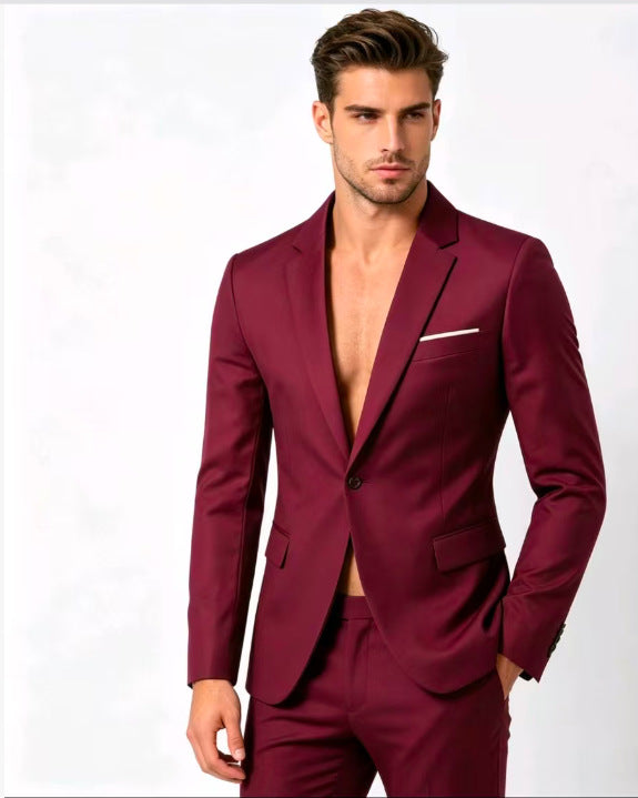 Herren Slim-Fit Anzug für Business und Freizeit