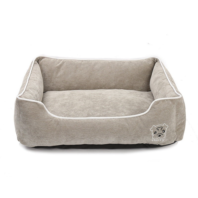Kuscheliges Cord-Hundebett