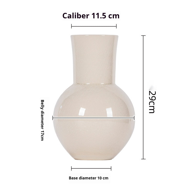 Elegante gelbe Keramikvase