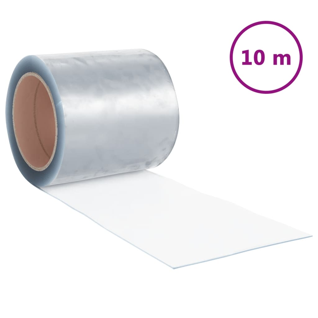 Transparenter Türvorhang aus PVC, 10 m