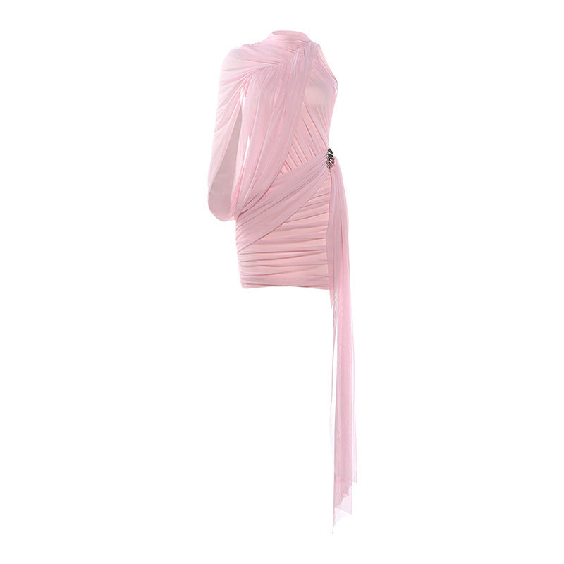 Elegantes ärmelloses Plisseekleid mit Neckholder – Bild 7 | LuxeStyle