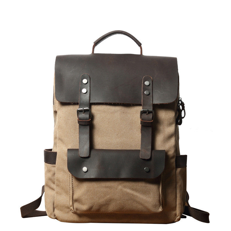 Outdoor-Rucksack mit Canvas-Material – Bild 5 | LuxeStyle
