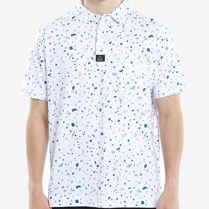 Polo-Shirt für Herren – bedruckt, kurze Ärmel