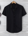 Kurzarm-Shirt für Herren – locker, einfarbig – Bild 11 | LuxeStyle
