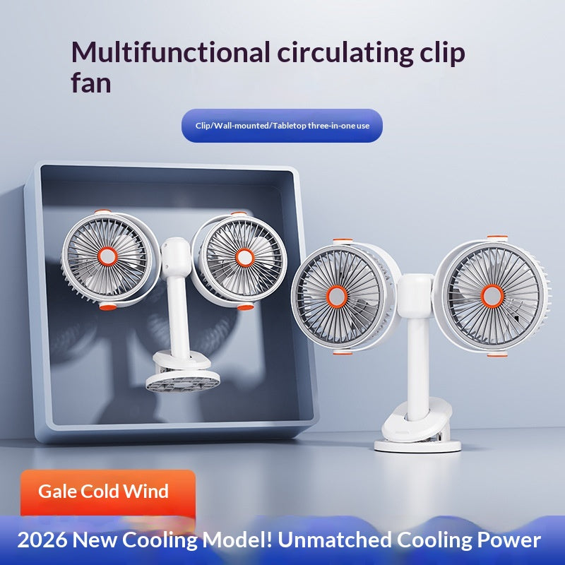 USB-Tischventilator mit Doppelrotor