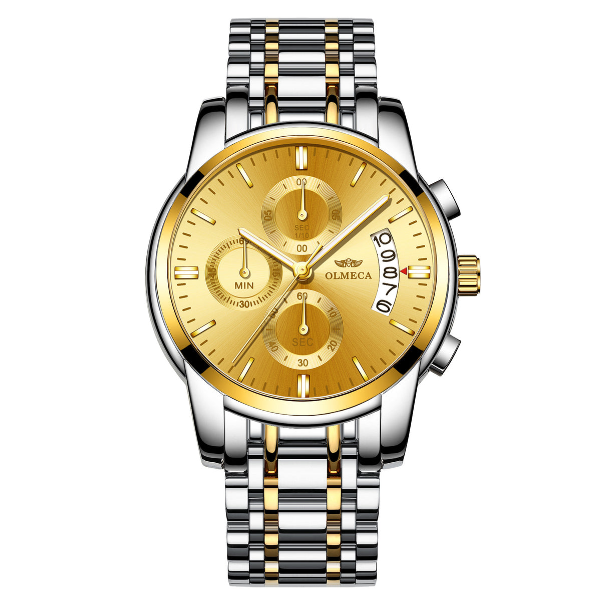 Butterfly-Clip Stahlarmband Herren-Wasseruhr Leuchtfunktion – Bild 4 | LuxeStyle