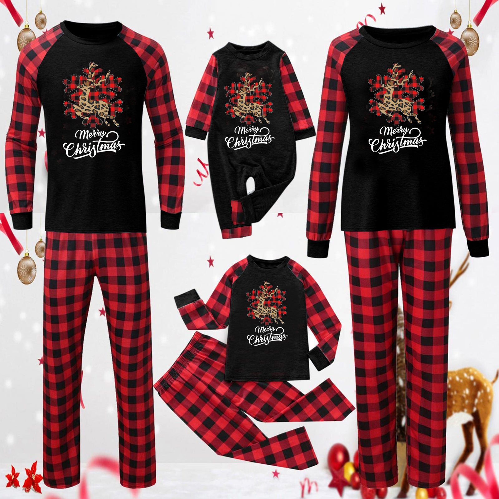 Weihnachts-Pyjama für die ganze Familie