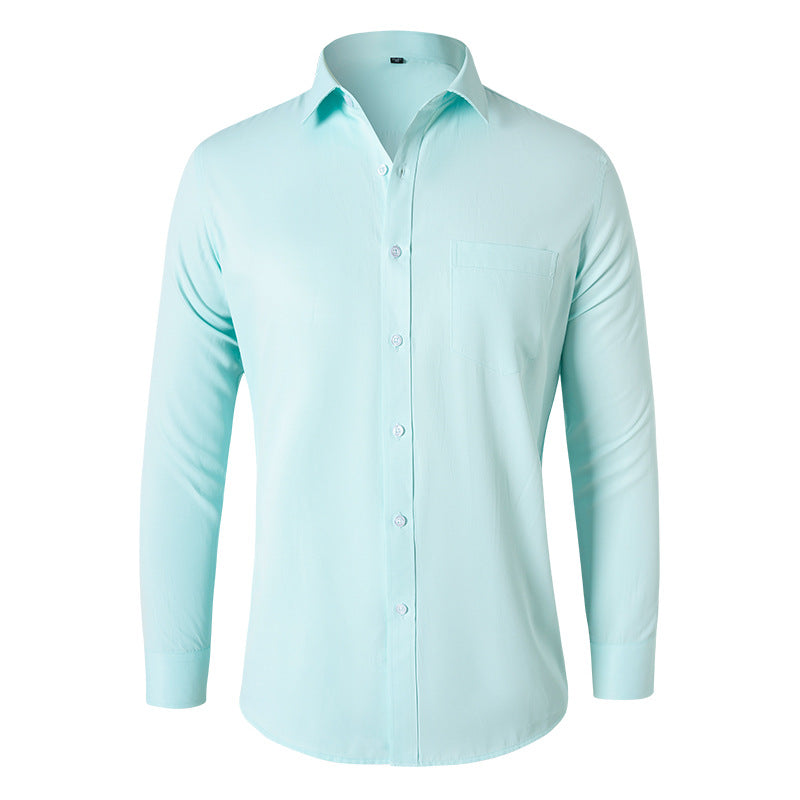 Herren Langarmhemd Schwarz – Slim Fit | LuxeStyle