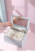 Grosse Schmuckschatulle in Himmelblau | LuxeStyle