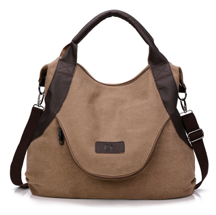 Retro Canvas Schultertasche