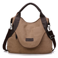 Retro Canvas Schultertasche