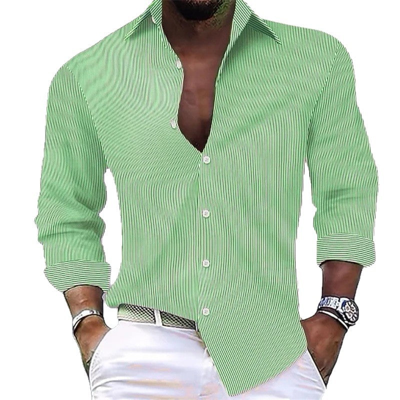 Herren Hemd Blau-Weiss Gestreift – Bild 1 | LuxeStyle
