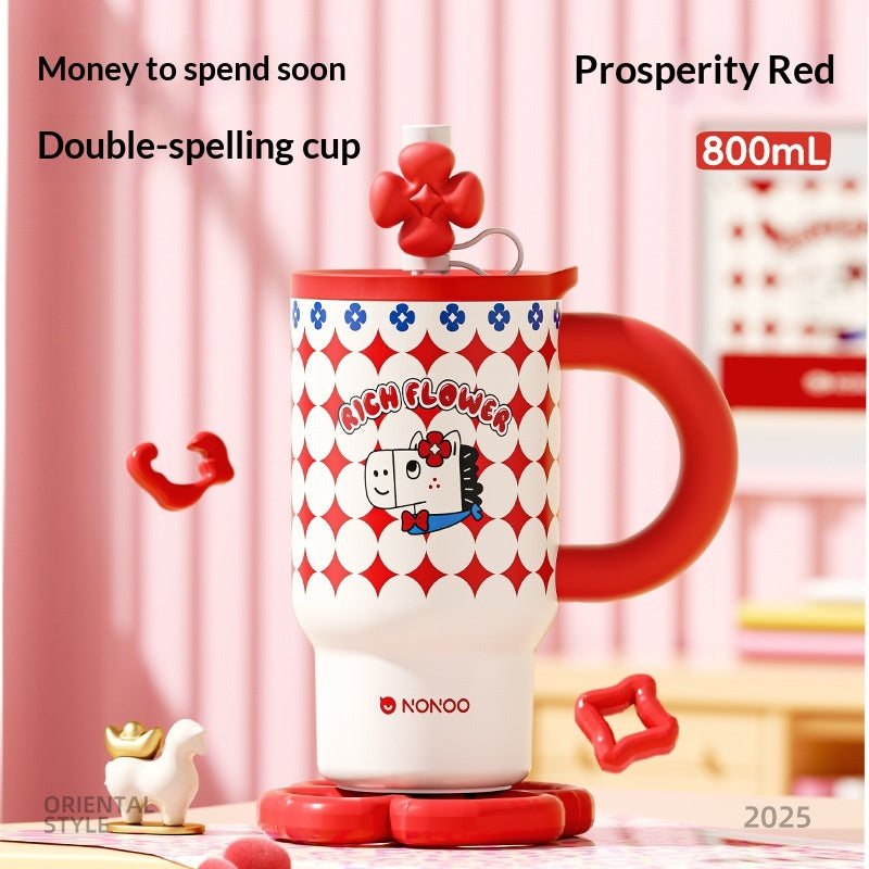 Lustige Leoparden-Tasse