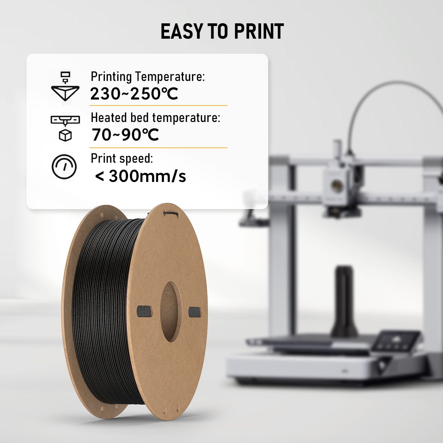 PETG-CF Filament, Carbonfaserverstärkt