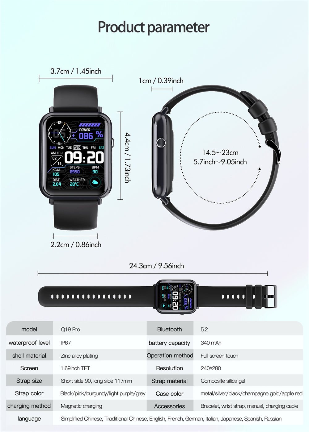 Wasserdichte Smartwatch mit Touchscreen – Bild 7 | LuxeStyle