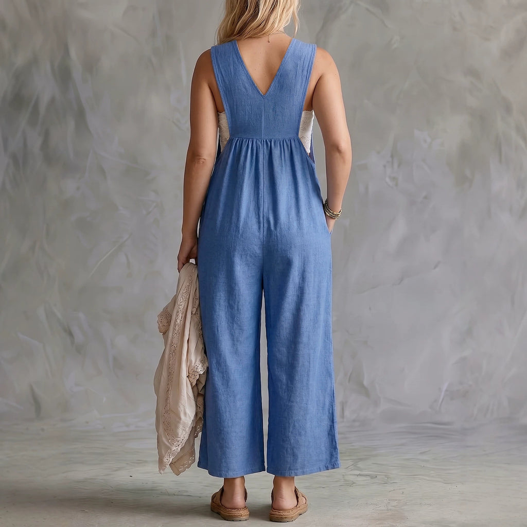 Damen Jumpsuit mit weitem Bein