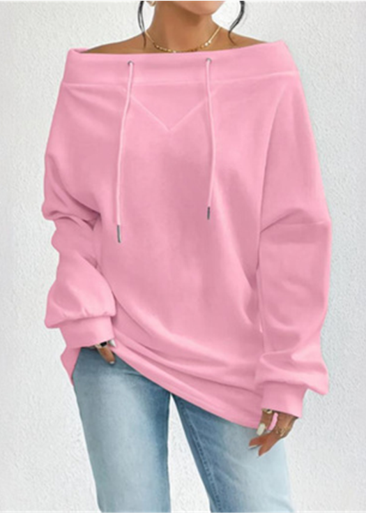 Lässiges Off-Shoulder Top mit Tunnelzug