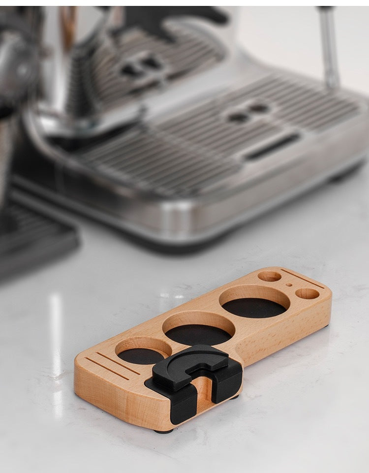 Universal Kaffeepress-Basis aus Buchenholz