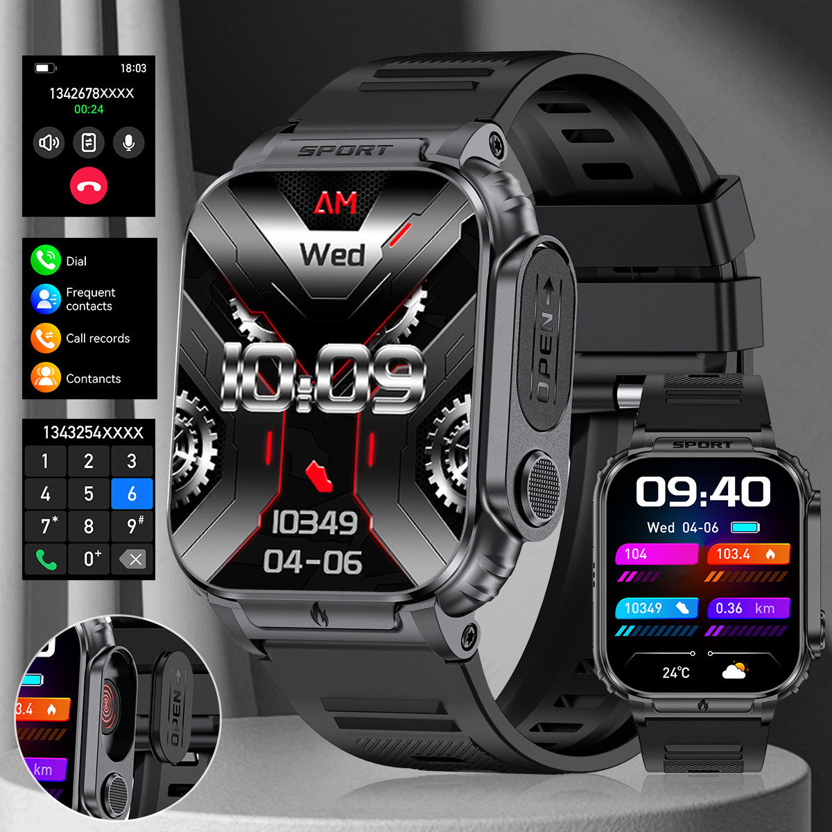 P60 2-in-1 Outdoor Smartwatch