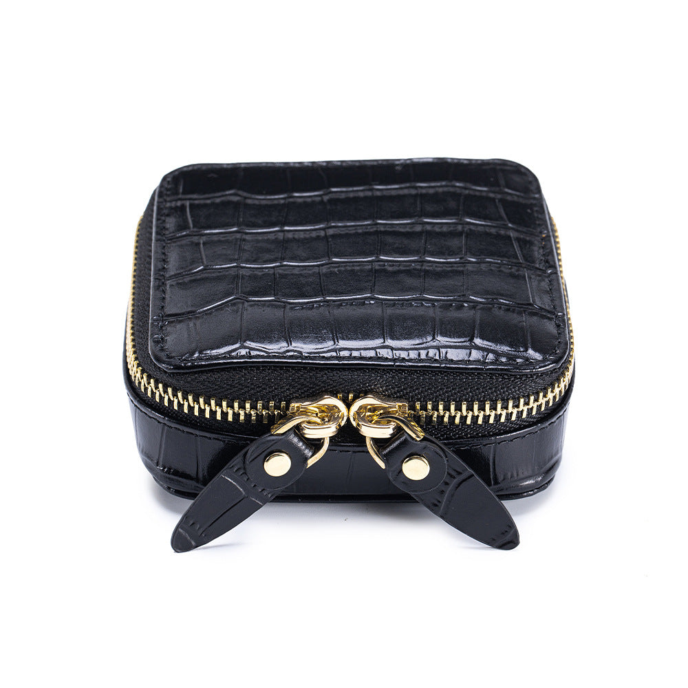 Krokodilmuster Schmuck-Clutch aus Leder – Bild 5 | LuxeStyle