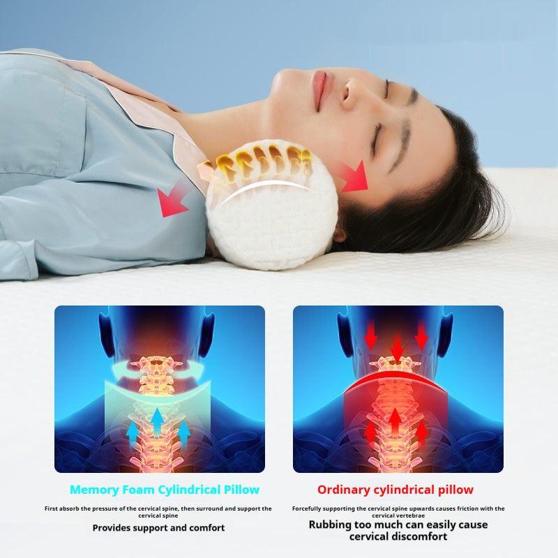 Rundes Nackenkissen aus Memory Foam