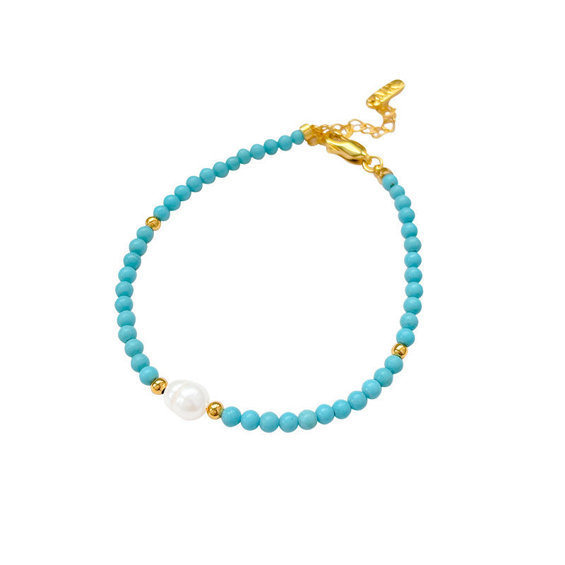 Perlen- & Türkis-Armband/Halskette – Bild 2 | LuxeStyle
