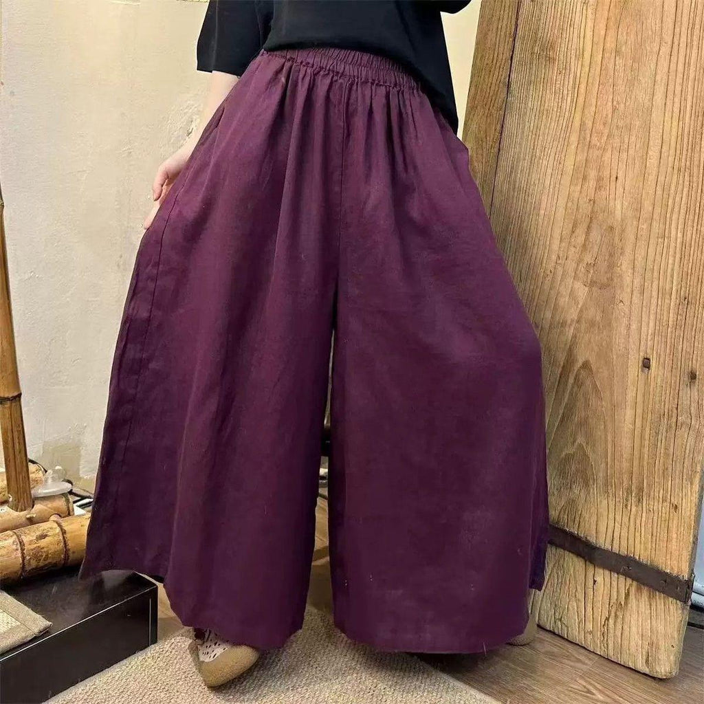 Weite Cropped-Hosen