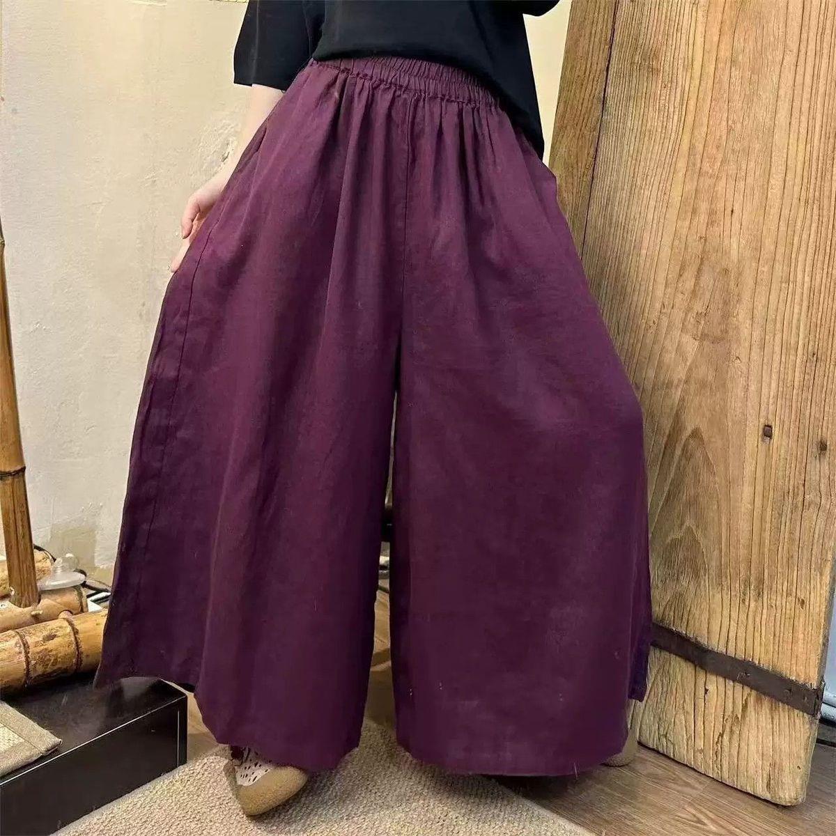 Weite Cropped-Hosen