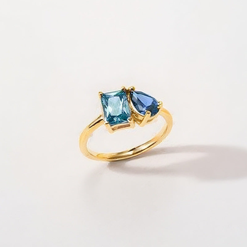 Minimalistischer Geburtsstein-Ring