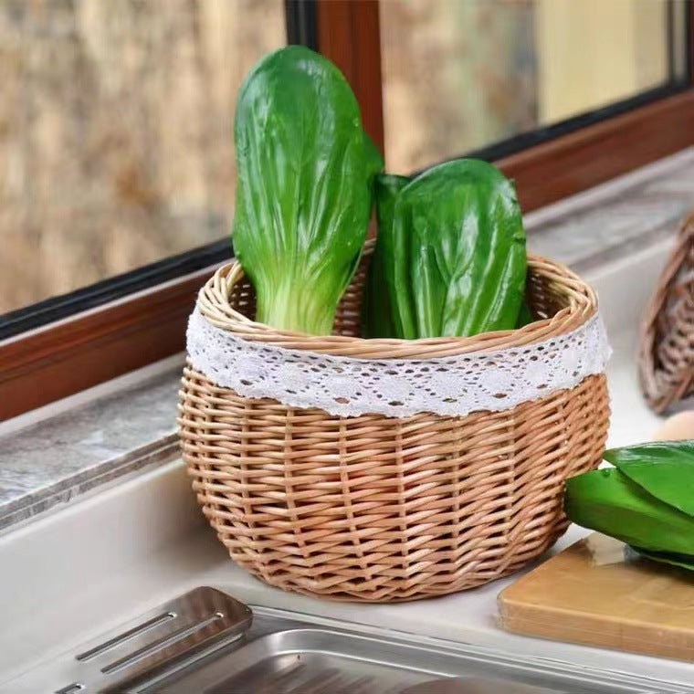 Geflochtener Rattan-Korb für Snacks & Früchte | LuxeStyle