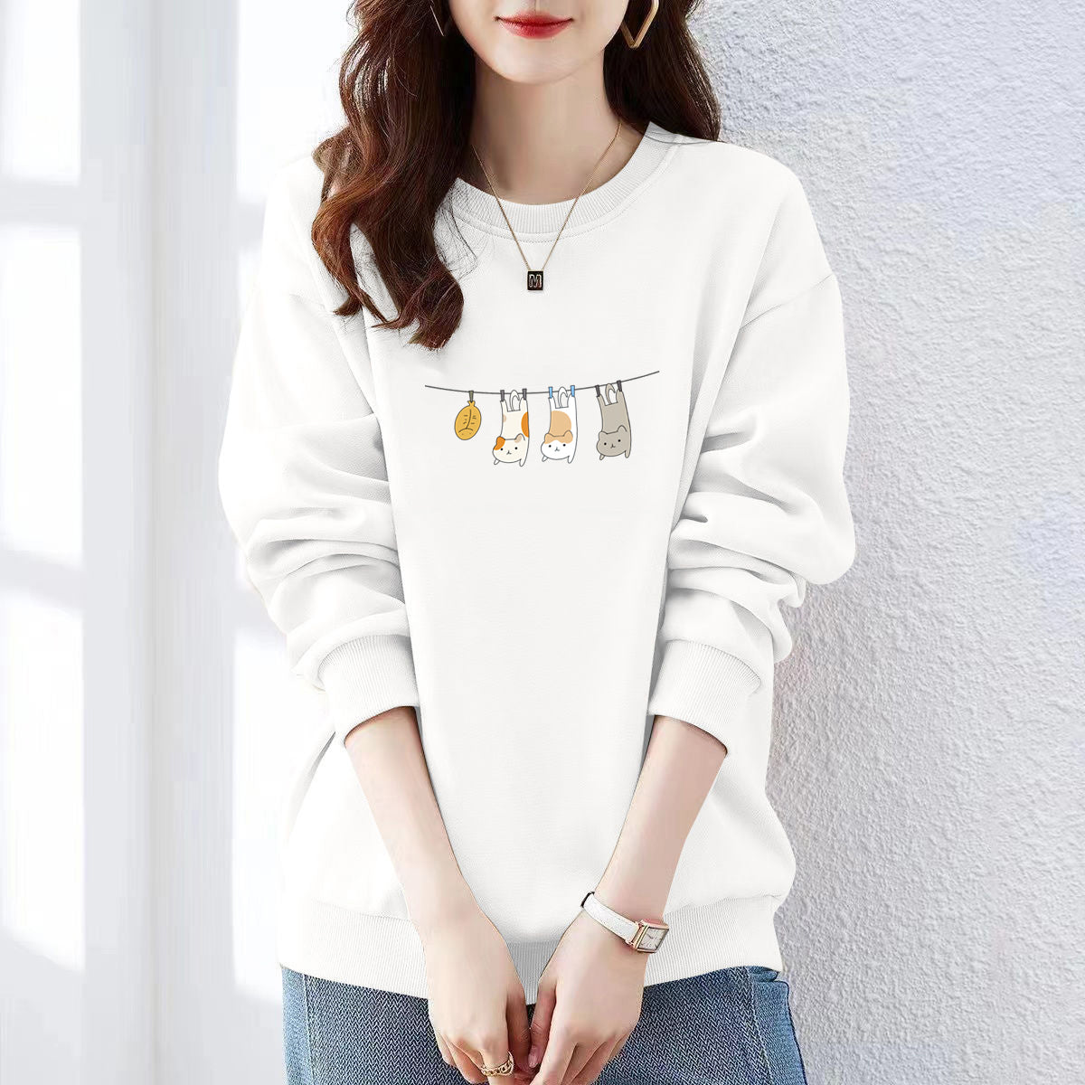 Designer Crewneck Sweatshirt für Damen